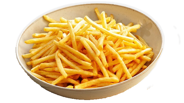 Crispy fries in bowl